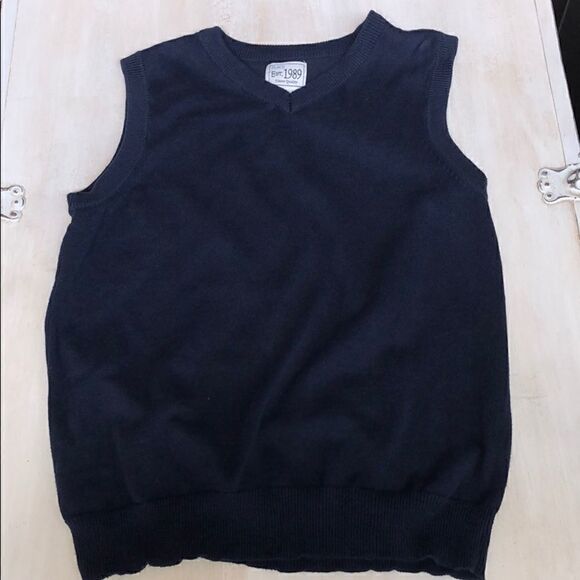 Children’s place navy sweater vest size 10/12 - Picture 1 of 3